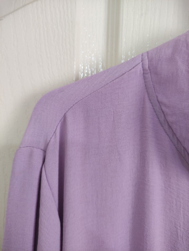 Mor Soyut Desenli tunik - Görsel 4