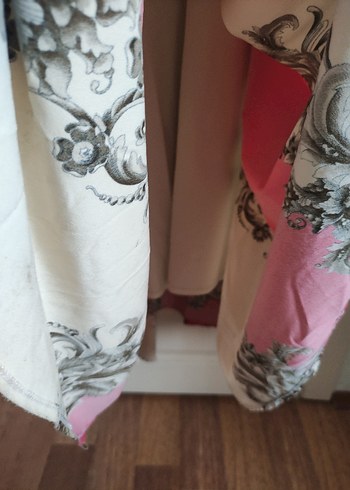 Pembe Desenli Uzun Bohem Elbise - Görsel 4