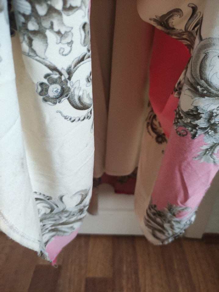 Pembe Desenli Uzun Bohem Elbise - Görsel 4