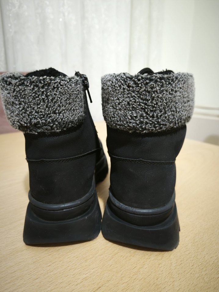 Kadın Siyah Platform Topuklu Goth Botlar - Görsel 3