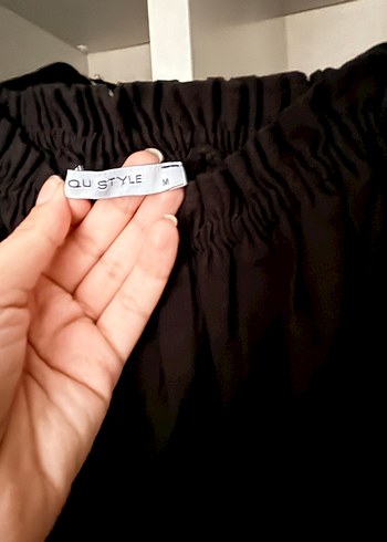 Kadın Siyah Uzun Kollu Dökümlü Bluz - Görsel 2