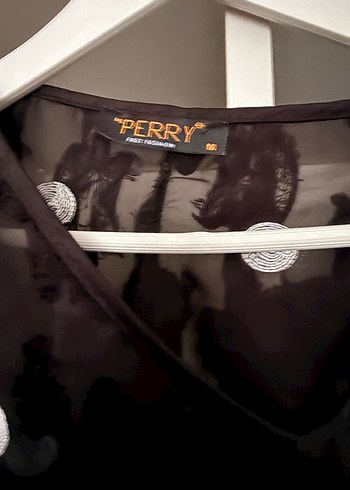 Siyah Puantiyeli Uzun Kollu V Yaka Bluz - Görsel 2