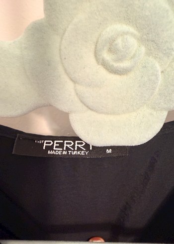 Siyah Kadın V Yakalı Drapeli Bluz - Görsel 3