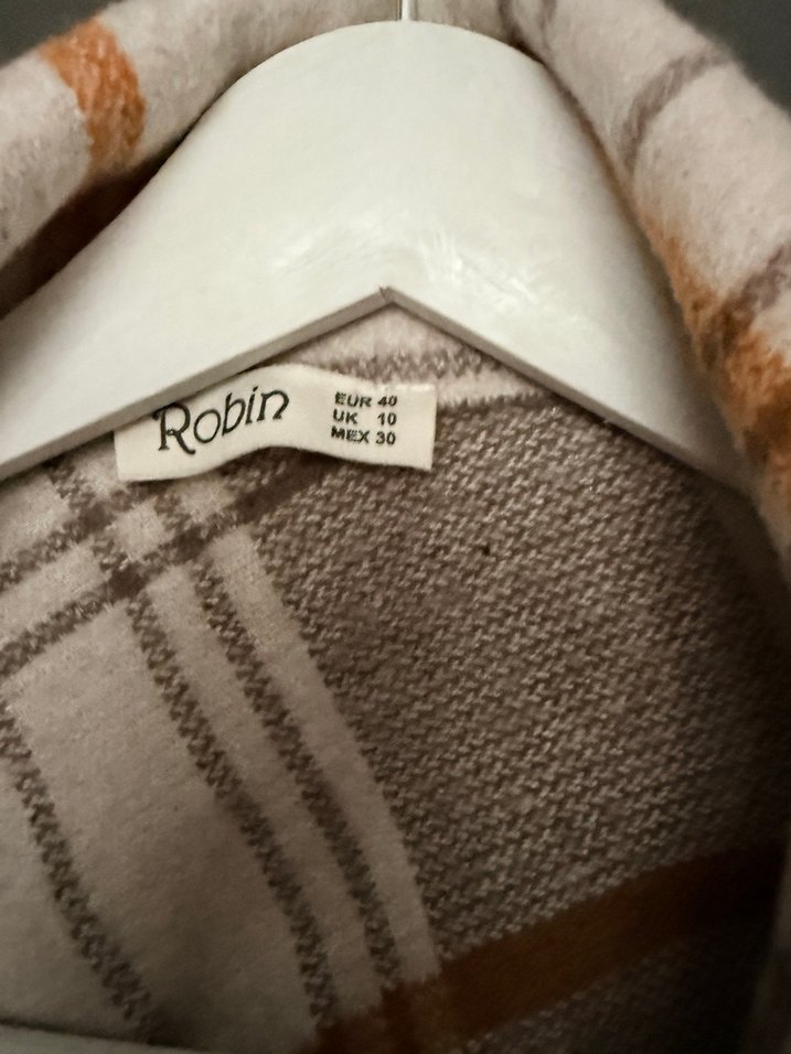 Düğmeli Ekose Kısa Yün Kadın Gömlek - Görsel 2