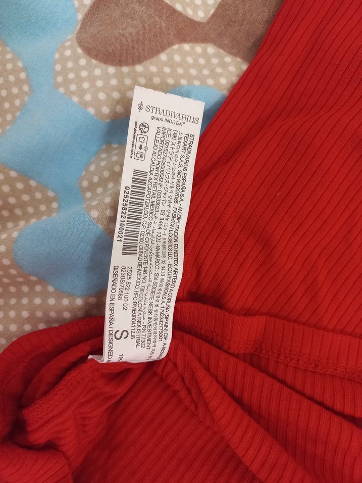 carmen yaka kırmızı stradi bluz - Görsel 2