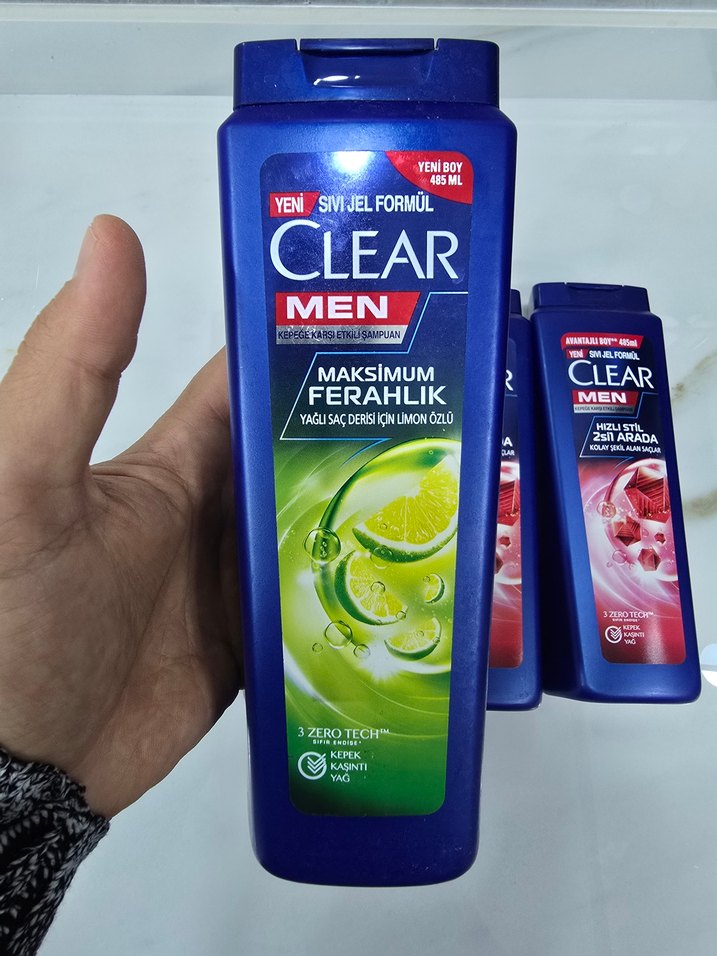 Clear Men - 4 LÜ Ferahlık ve Hızlı Stil Şampuan Seti - Görsel 2
