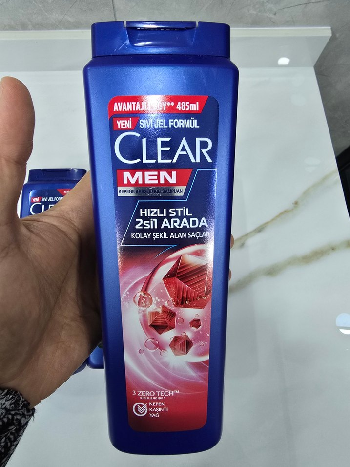 Clear Men - 4 LÜ Ferahlık ve Hızlı Stil Şampuan Seti - Görsel 3