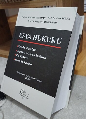  Beden Eşya Hukuku Oğuzman