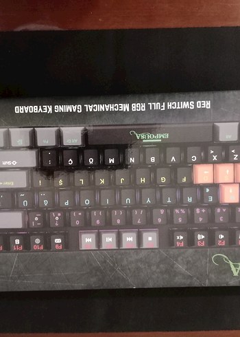 Siyah Mekanik Klavye Turuncu Vurgularla - Görsel 18