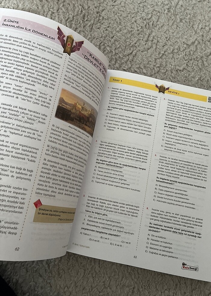 kafadengi yayınları extra tarih konu anlatımlı soru bankası 9. s - Görsel 4