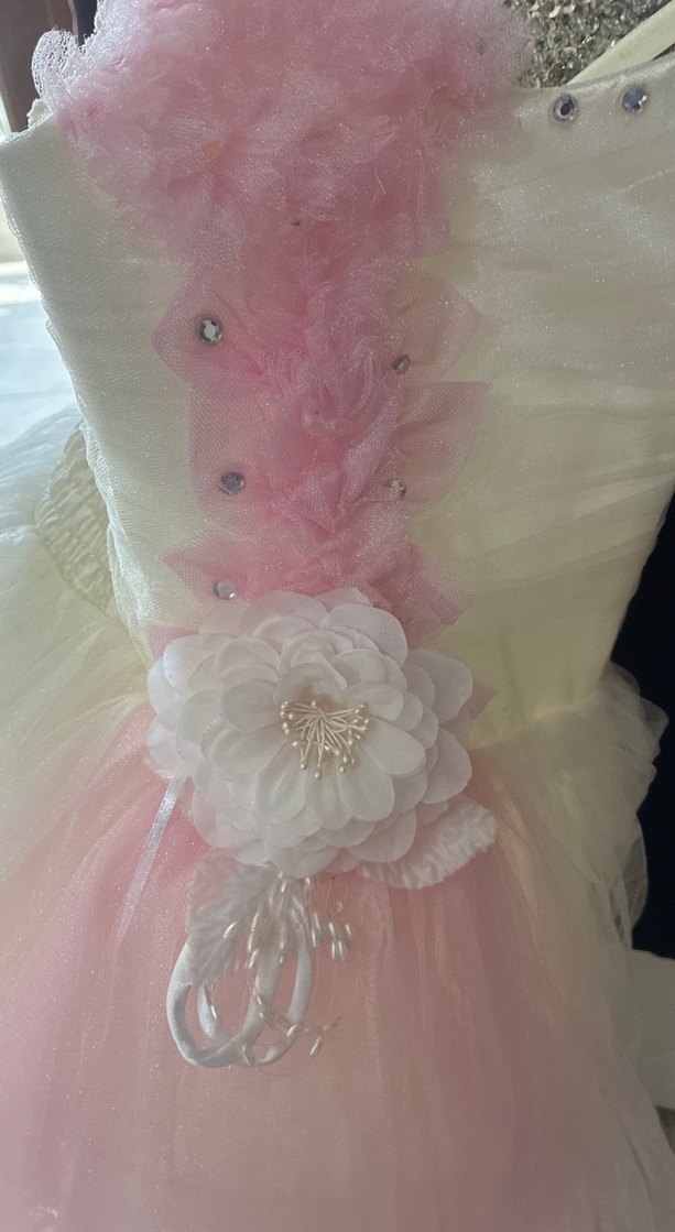 Askılı Fırfırlı Kız Çocuk Elbisesi Gelinlik - Görsel 3