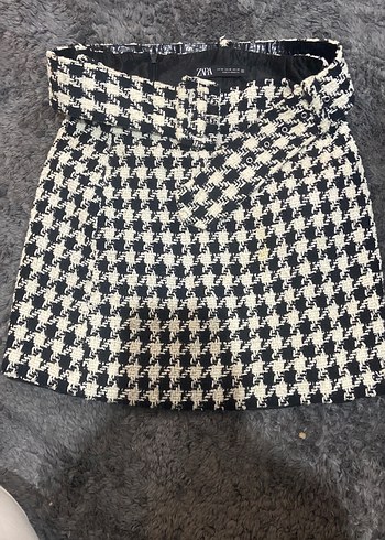 Zara Kemerli Mini Etek - Görsel 5