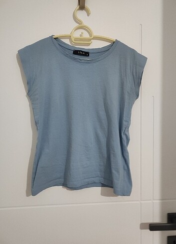 Diğer Bisiklet Yaka Kolsuz Basic Kadın T-shirt 