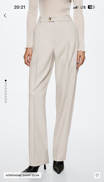 Mango palazzo kumaş pantolon