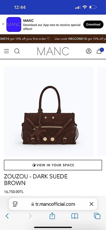 Manc zouzor dar suede brown