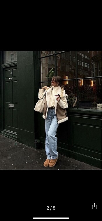ZARA KONTRAST SUNİ YELEK