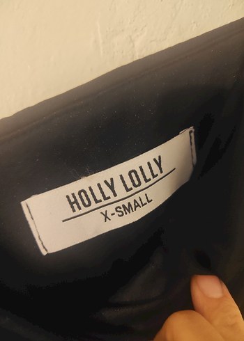 xs Beden Holly Lolly Siyah straplez mini elbise