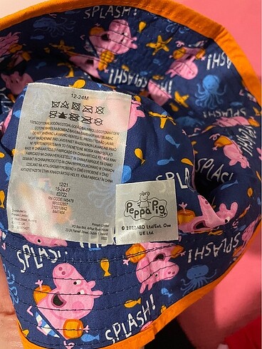1-2 Yaş, 19 cm Beden Bebek şapkası peppa pig