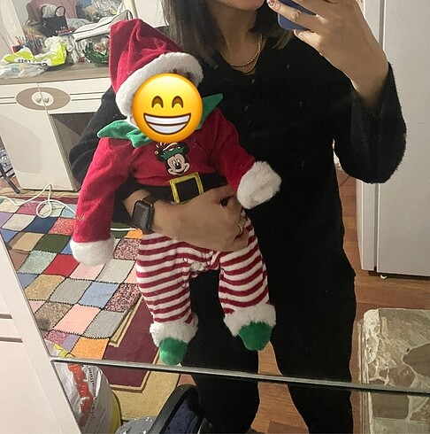 Primark 0-3 ay bebek yeniyıl noel baba kıyafeti