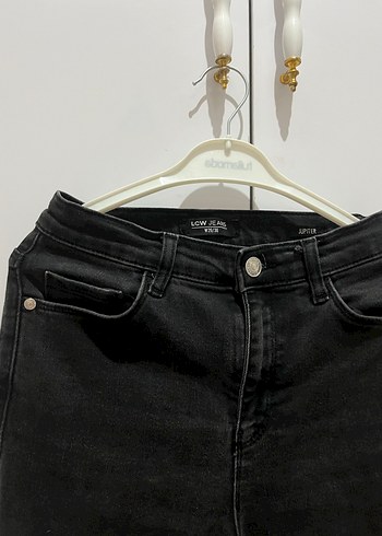 Siyah Dar Kesim Midi Kadın Kot Pantolon - Görsel 3