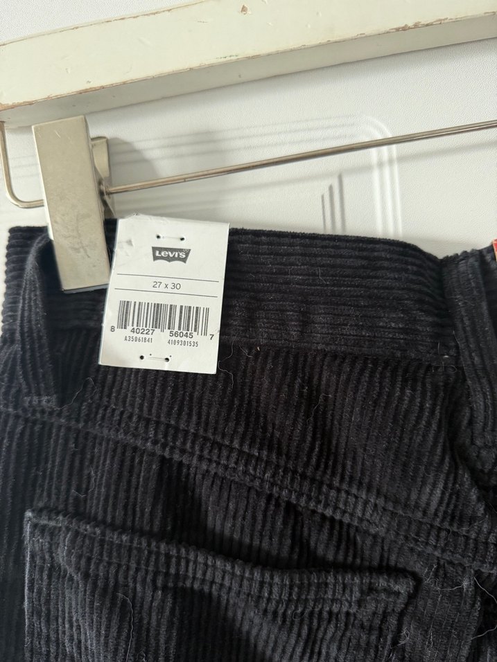 Levis Siyah Fitilli Keten Pantolon — görsel 6/7