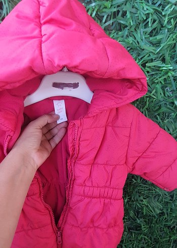 Kapüşonlu Fermuarlı Pembe Bebek Tulumu - Görsel 4