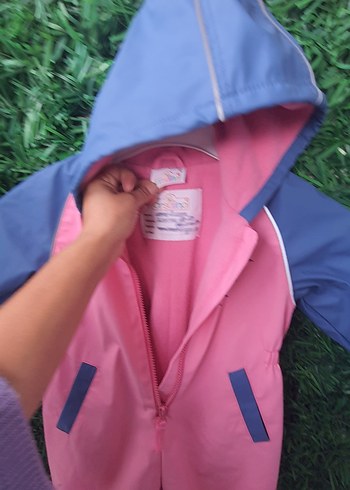 Pembe Kapüşonlu Bebek Kayak Tulumu - Görsel 10