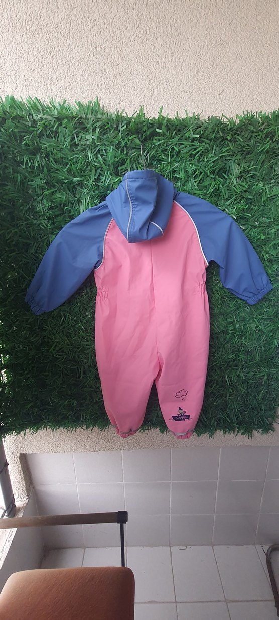 Pembe Kapüşonlu Bebek Kayak Tulumu - Görsel 2