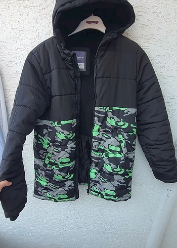 lcw 13 yas KapüşonluDesenli Erkek cocuk kalin  Mont - Görsel 4
