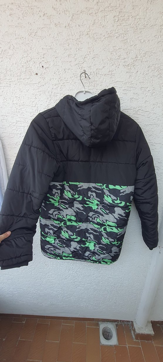 lcw 13 yas KapüşonluDesenli Erkek cocuk kalin  Mont - Görsel 2