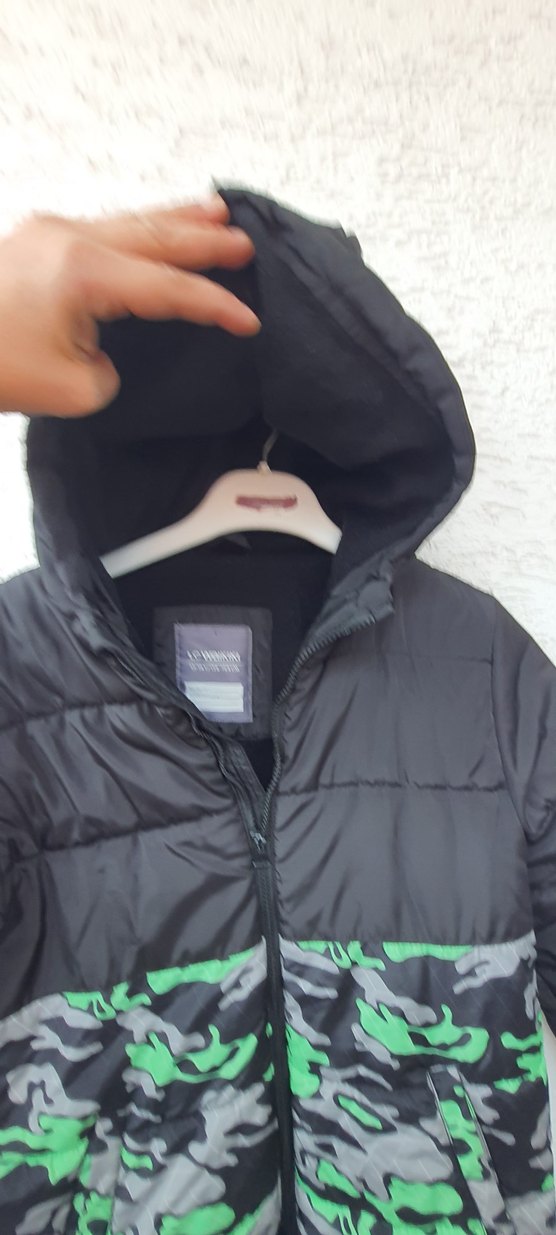 lcw 13 yas KapüşonluDesenli Erkek cocuk kalin  Mont - Görsel 5