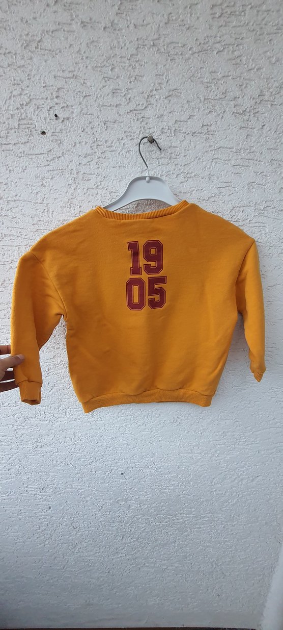 Sarı Erkek Çocuk Sweatshirt 1905 Baskılı - Görsel 4