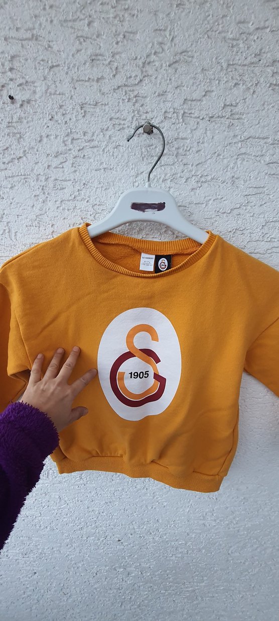 Sarı Erkek Çocuk Sweatshirt 1905 Baskılı - Görsel 5