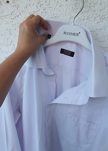 Erkek Beyaz Pamuklu Uzun Kollu Gömlek - Görsel 4