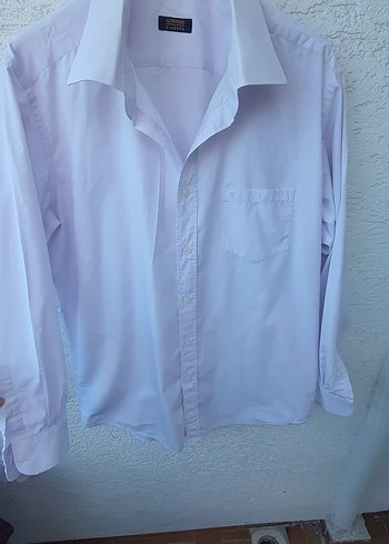 Erkek Beyaz Pamuklu Uzun Kollu Gömlek - Görsel 2