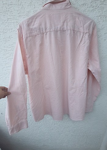 Pembe Pamuklu Uzun Kollu Erkek Gömlek - Görsel 4