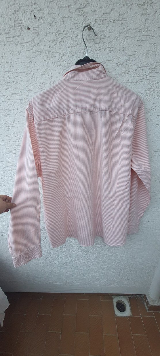 Pembe Pamuklu Uzun Kollu Erkek Gömlek - Görsel 4