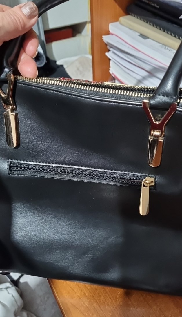 Çok Renkli Deri Kadın Çanta - Görsel 4