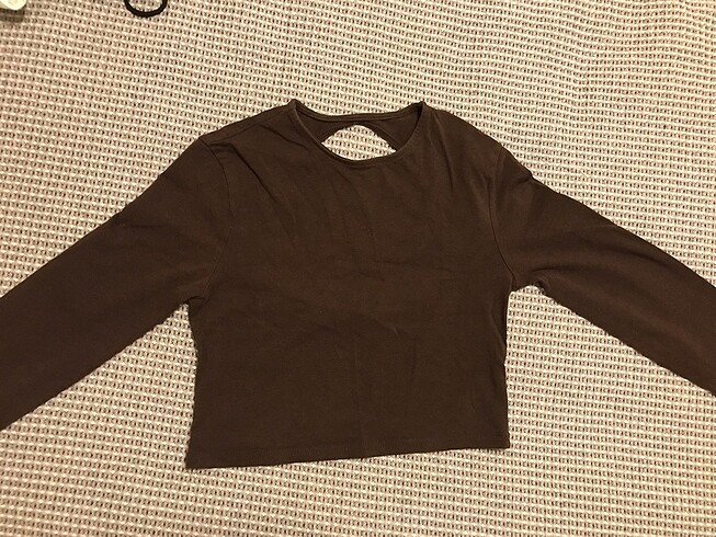 s Beden hm sırt dekolteli crop body