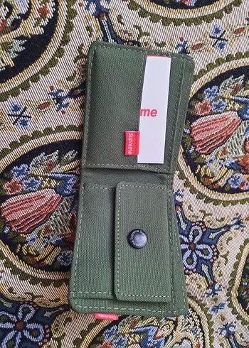 Beden yeşil Renk Supreme cuzdan wallet