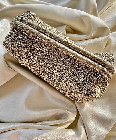  Beden clutch çanta örme ip