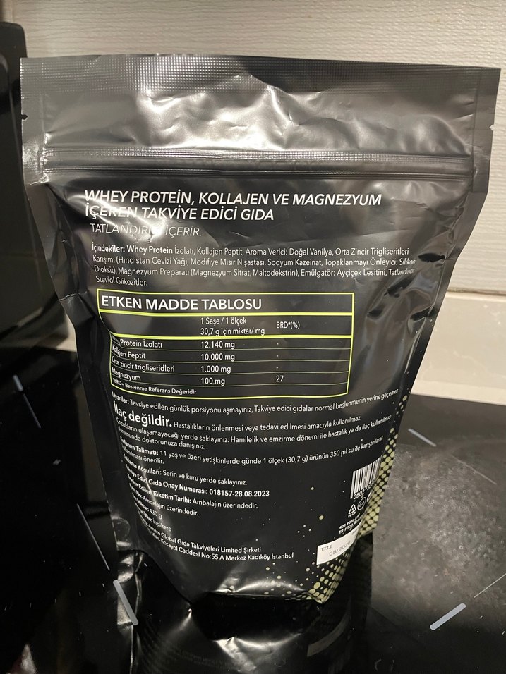 Amare FIT20 Whey Protein, Kollajen ve Magnezyum Tozu 430g - Görsel 2