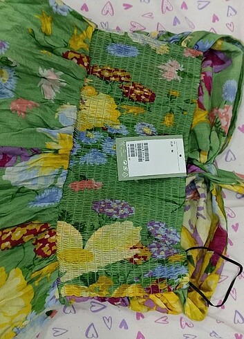 m Beden yeşil Renk H&M etiketli elbise