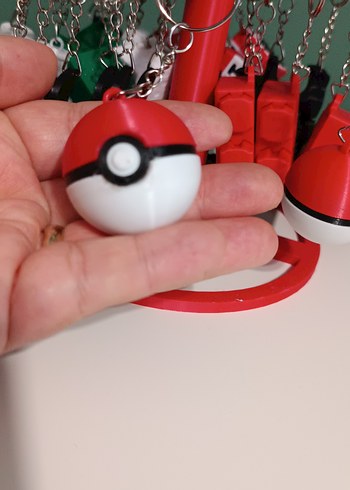 Kırmızı Pokeball Anahtarlık - Görsel 3