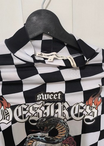 Koton Uzun Kollu Biker Desenli Kadın Bluz - Görsel 5