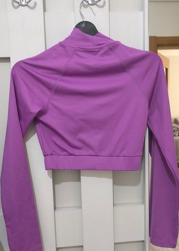 Defacto Mor Yüksek Yakalı Kız Sweatshirt - Görsel 5