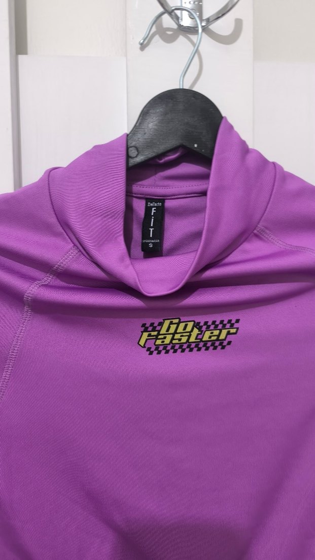 Defacto Mor Yüksek Yakalı Kız Sweatshirt - Görsel 4