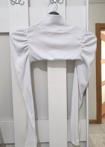 Beyaz Balıkçı Yaka Uzun Kollu Kadın Kazak - Görsel 4