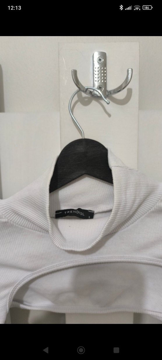 Beyaz Balıkçı Yaka Uzun Kollu Kadın Kazak - Görsel 2