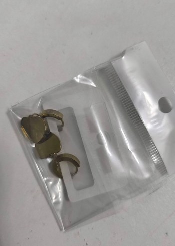 Gold Çelik Nazar Desenli Mini Stainless Steel Küpeler - Görsel 4